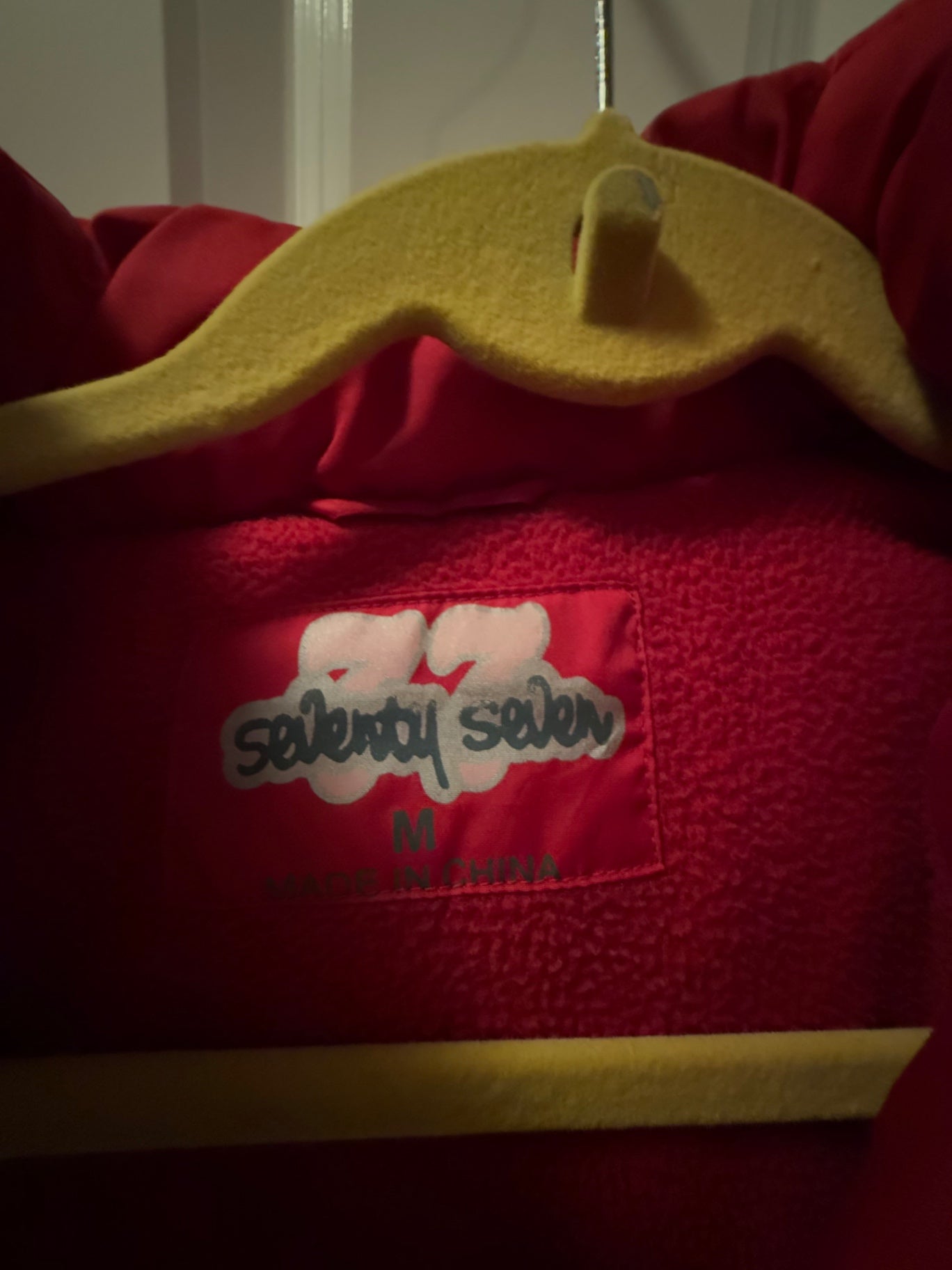 S-Seventy Seven Red Padded fabric Medium Vest for trimmed hood
