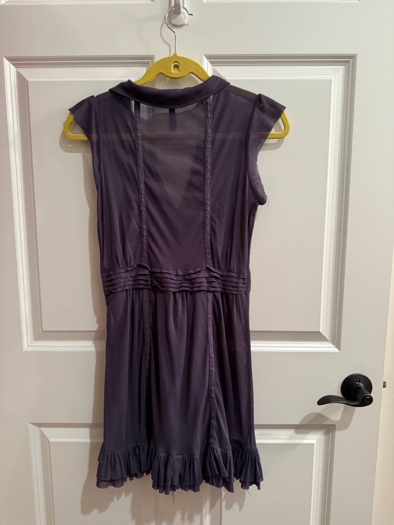 S-Gentle fawn Grey Chiffon S/M Dress Good