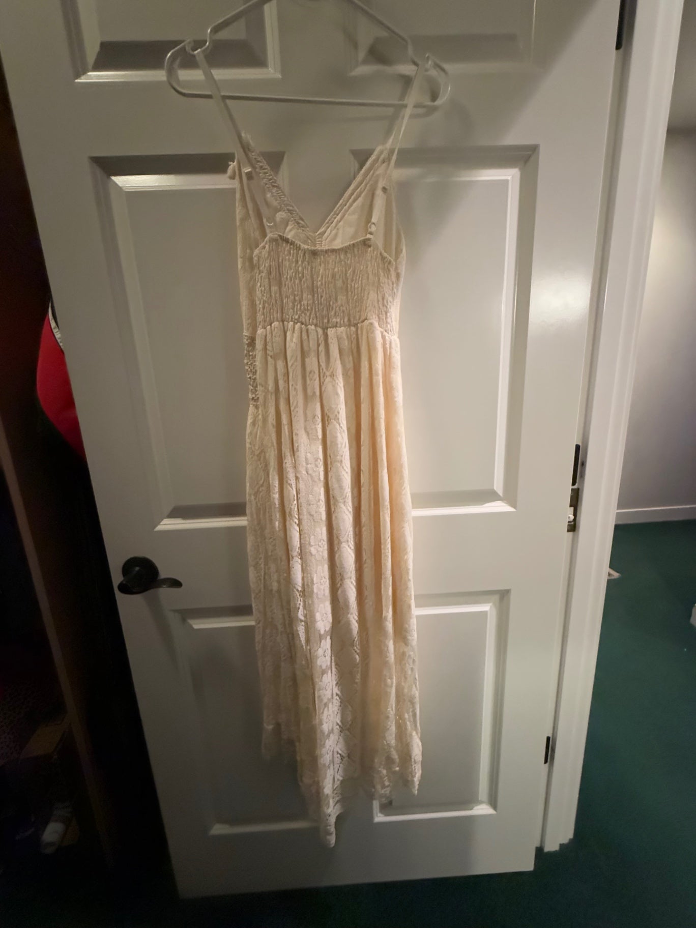 Cream Lace S/M Dress Very Good
