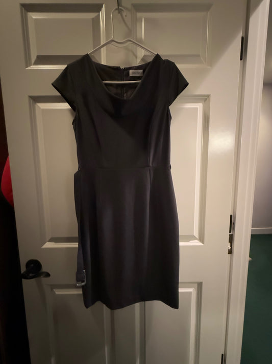 Calvin Klein Black Polyester 4 Dress Good