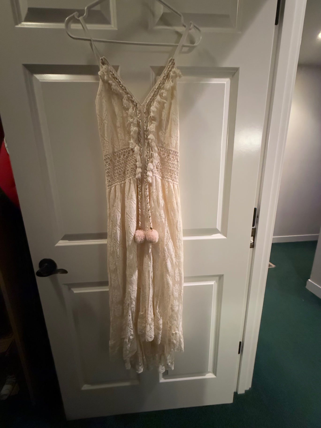 Cream Lace S/M Dress Very Good