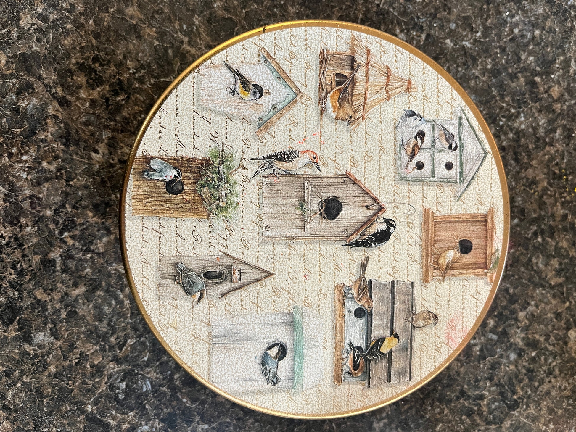 Birds of a Feather Flock Together Vintage Tin