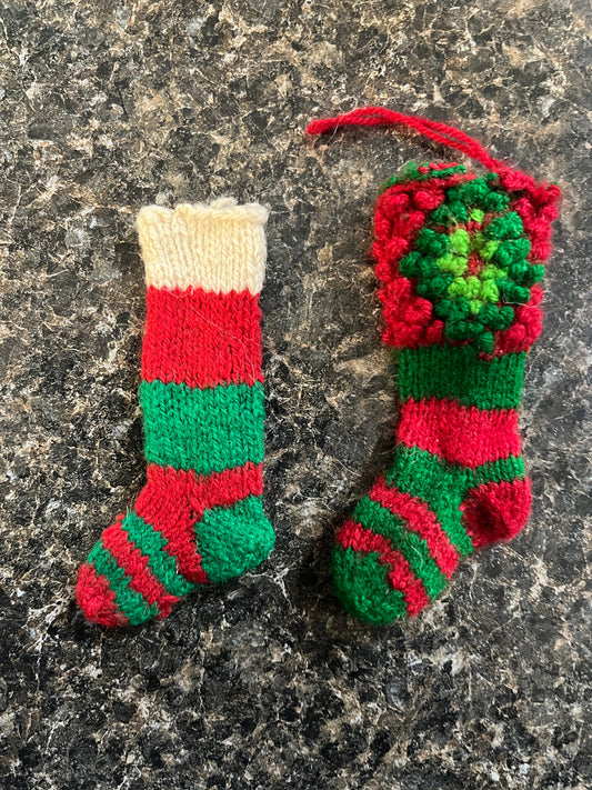 Mini Knitted Stockings