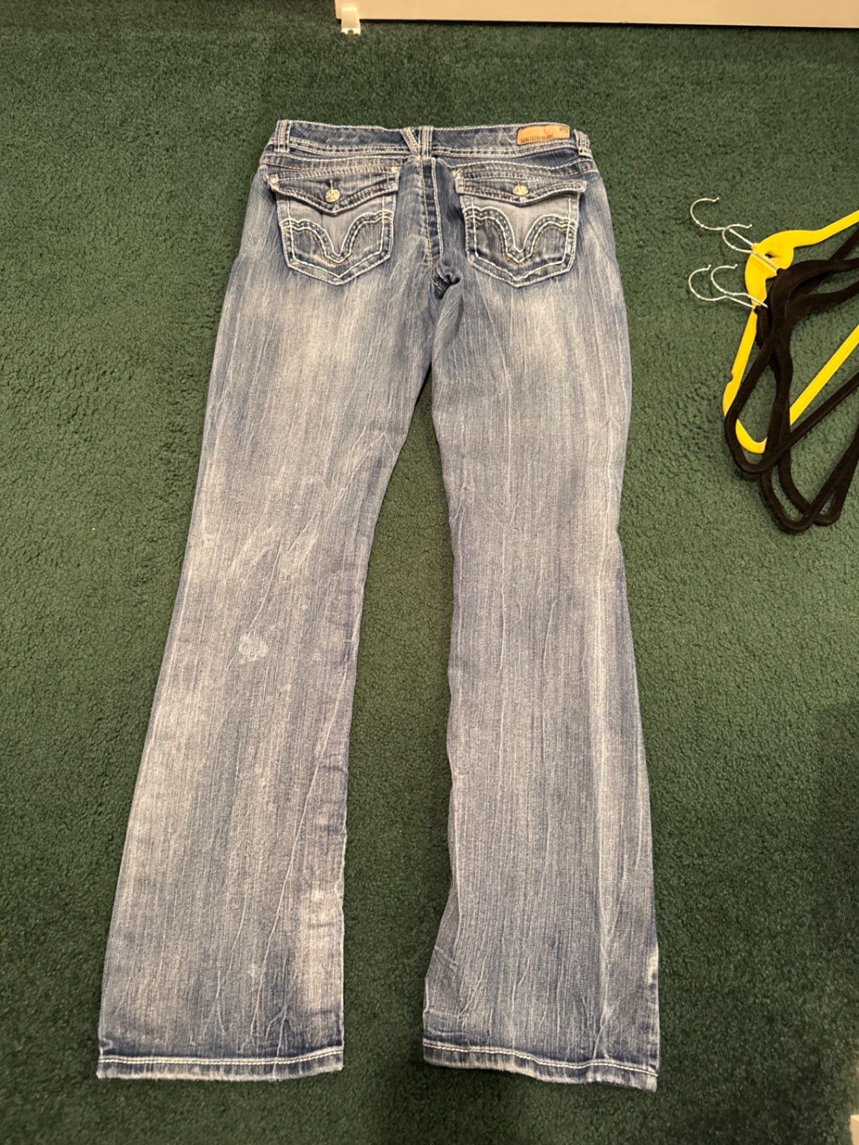 S-Union Bay Blue Denim skinny boot, 7 Jeans