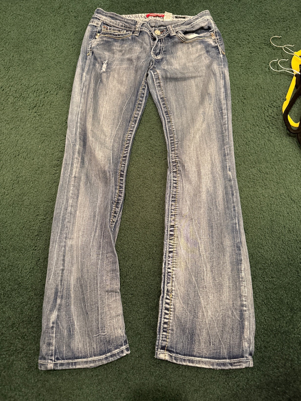 S-Union Bay Blue Denim skinny boot, 7 Jeans
