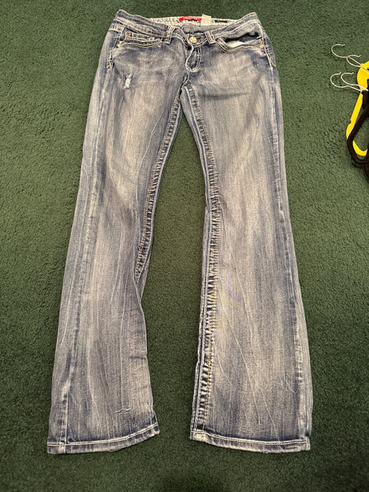S-Union Bay Blue Denim skinny boot, 7 Jeans