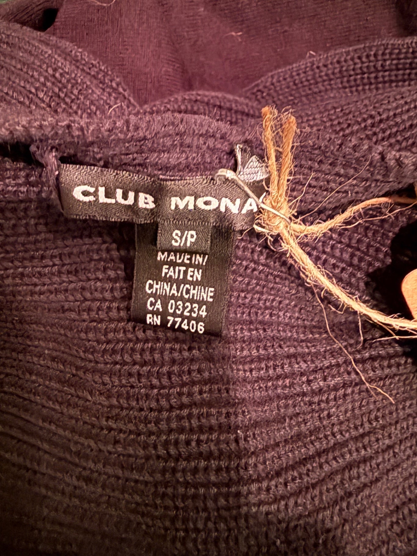 Club Mona Black Knitted fabric S/P Sweater
