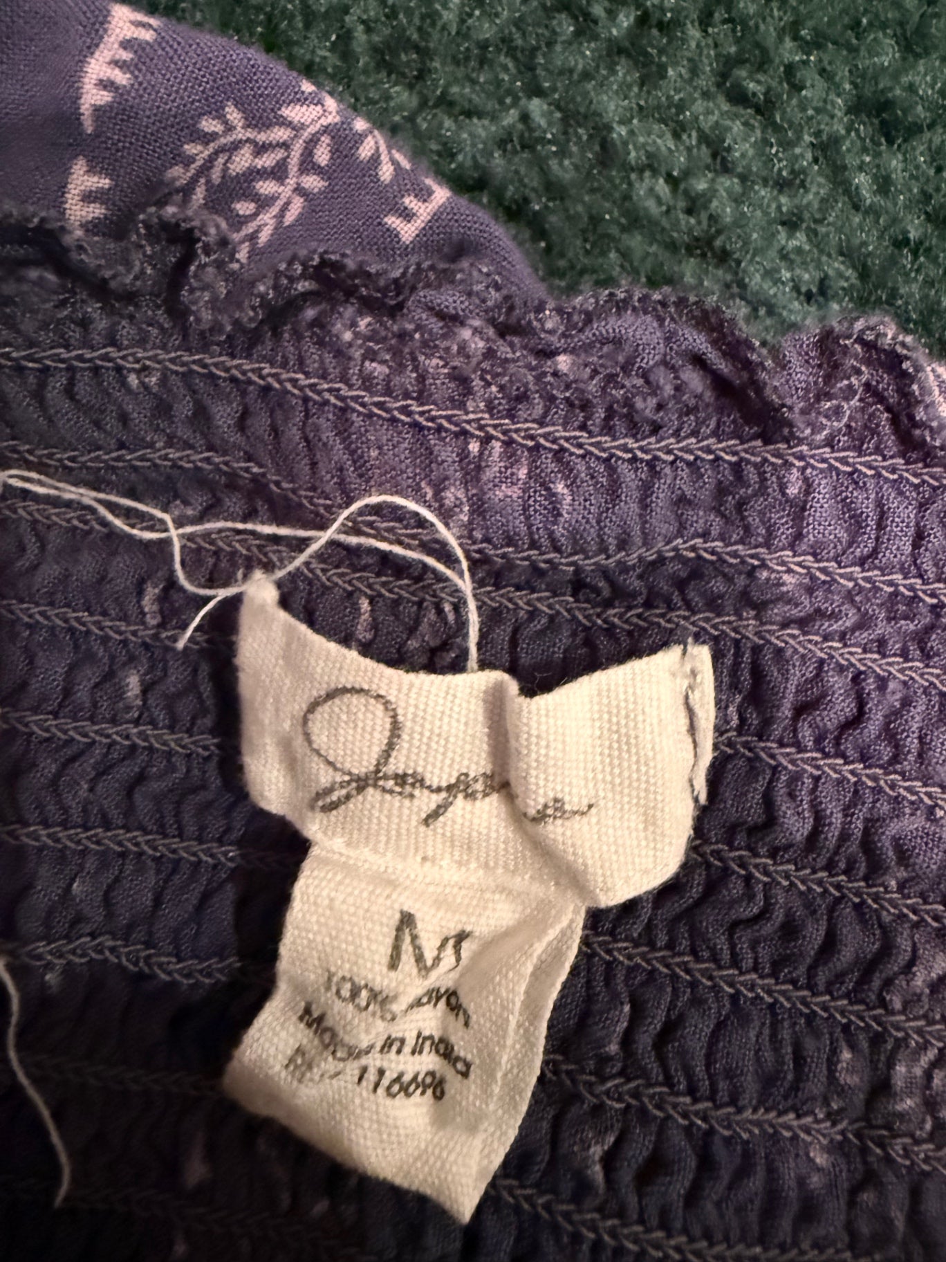 S-Japra Blue and white Cotton Medium Jumper