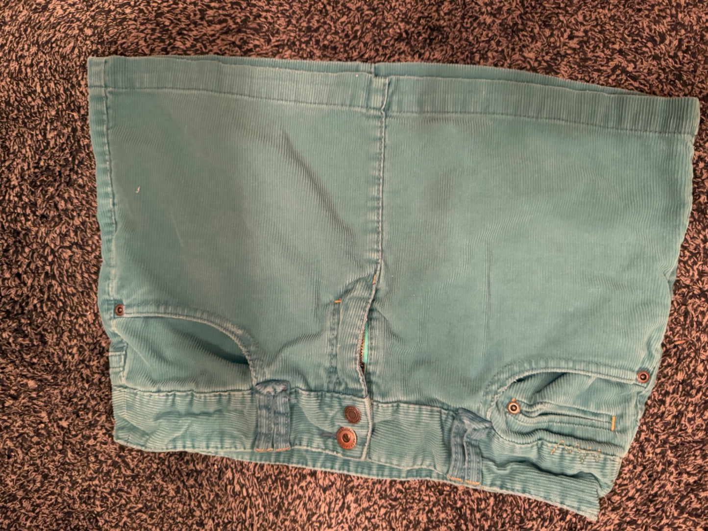 S-American Eagle Light Blue Cotton Corduroy 6 junior Skirt