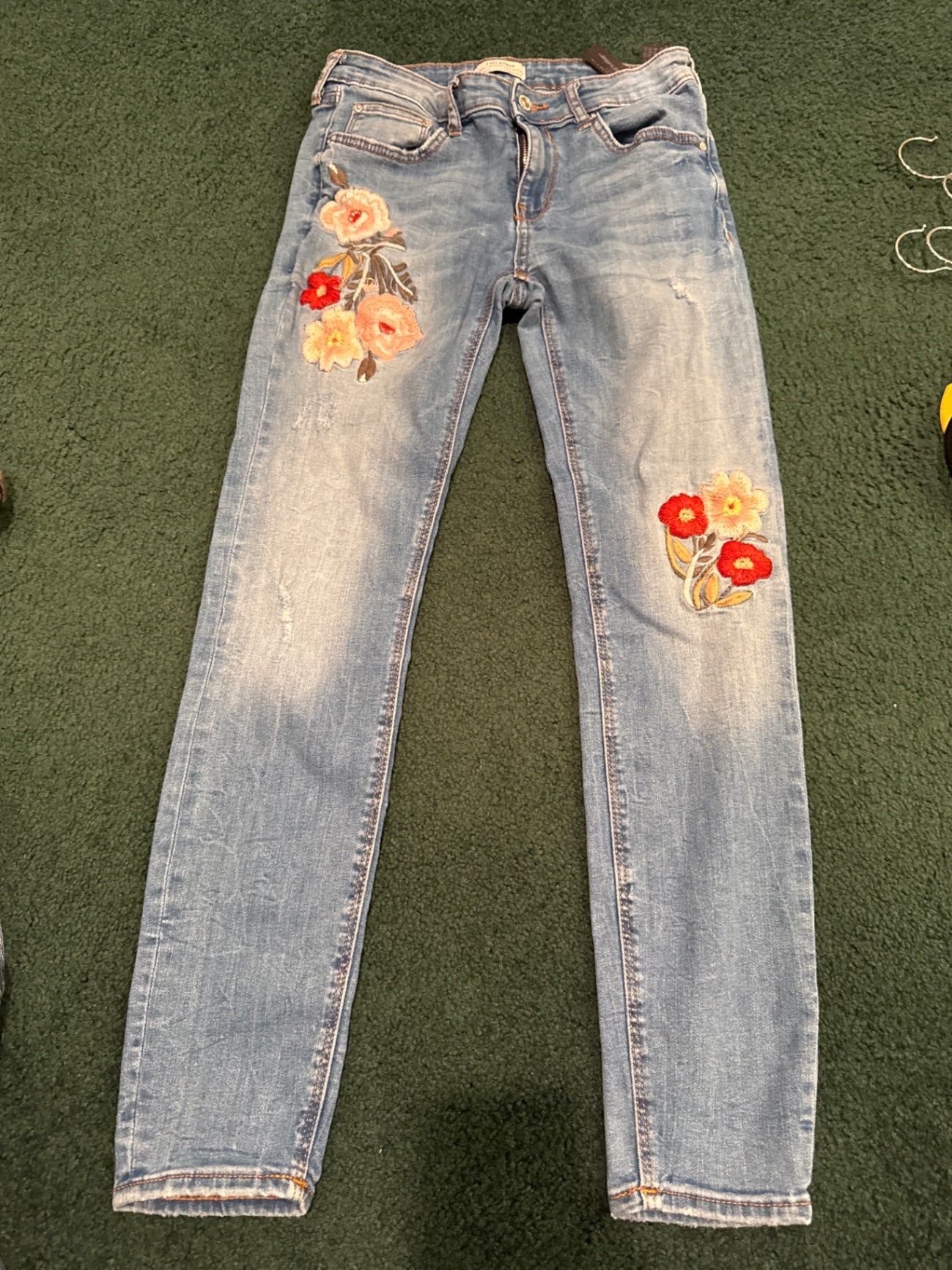 S-Zara Woman Blue Denim Medium Jeans
