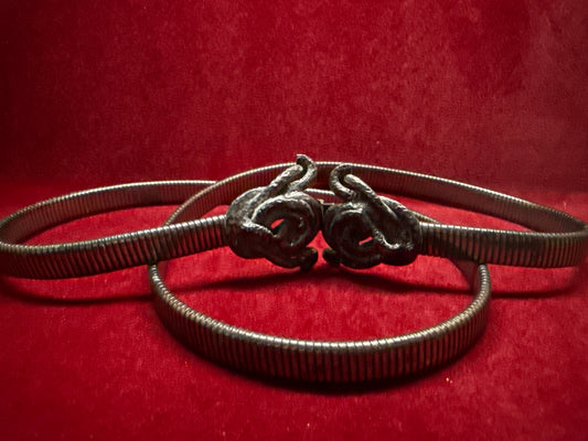 Vintage Silver Metal Belt Good
