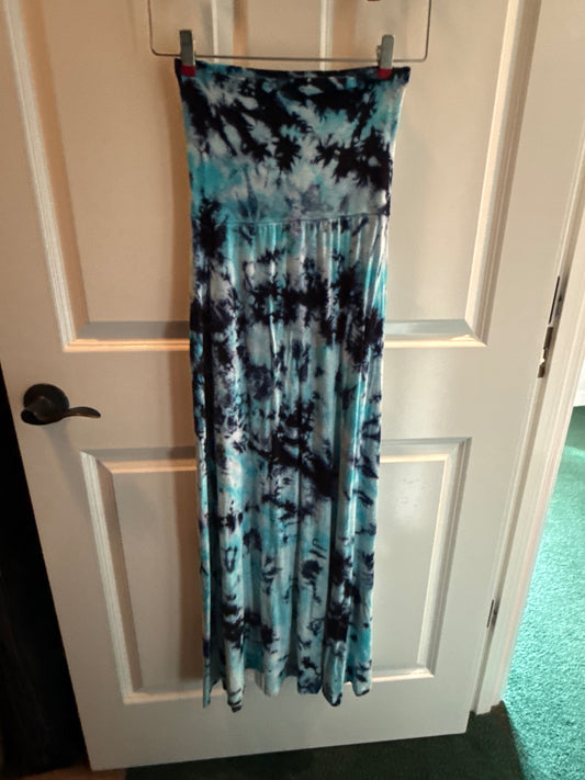 S-Blue, Black, White cotton skirt Dress