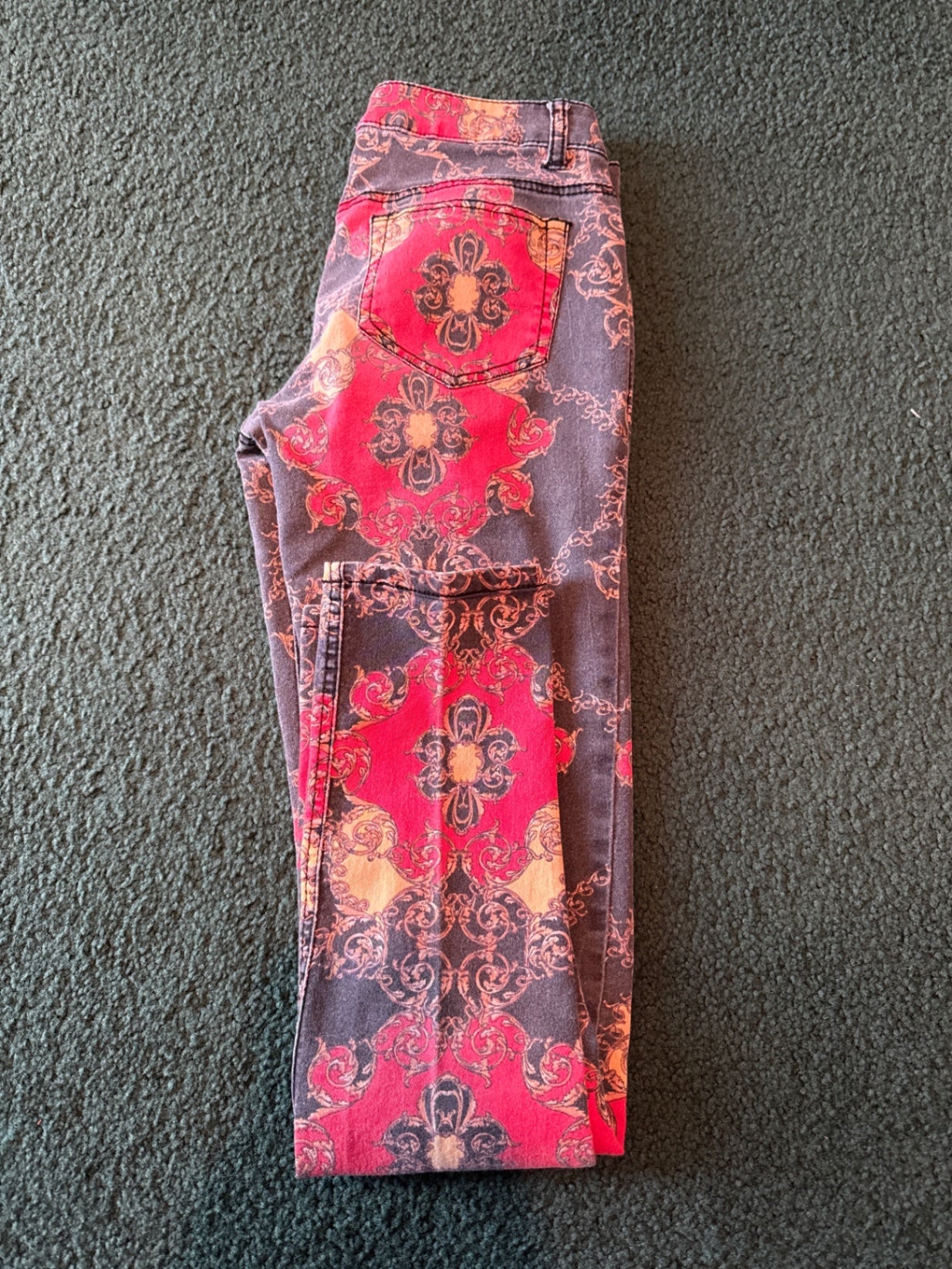 S-Xhileration red, black, pink, and yellow) Denim 5 Jeans