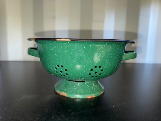 S-Green Enamelled metal Kitchen colander