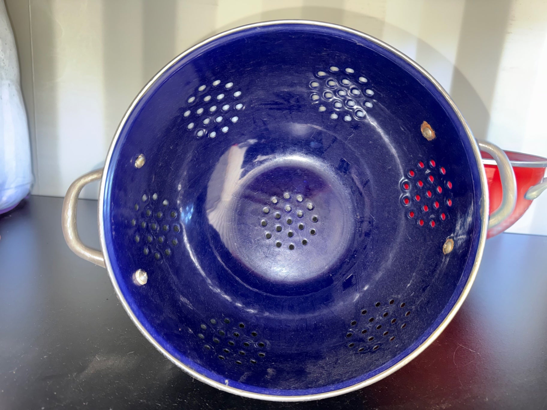 S-Blue Metal Kitchen colander