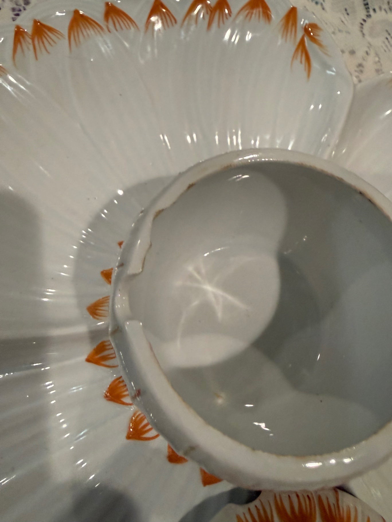 Vintage Italy, sunflower serving dish