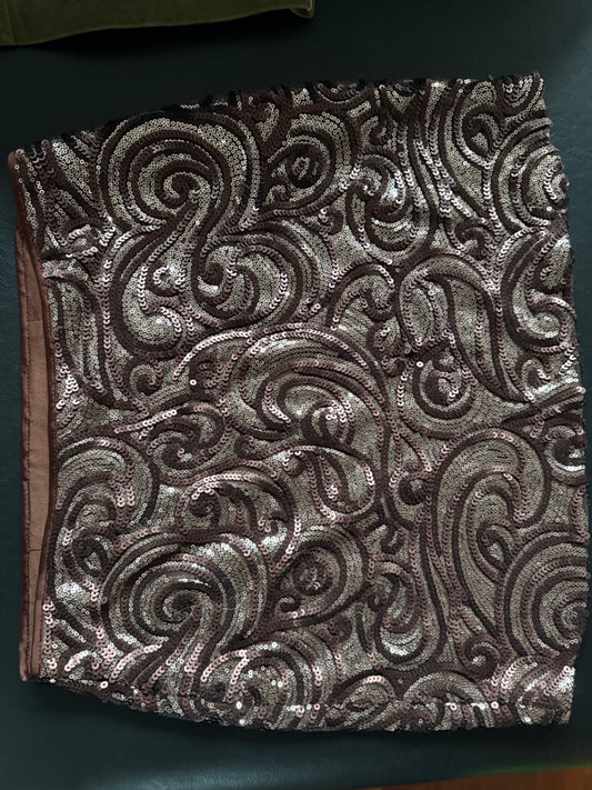 S-Bronze Sequin Skirt Very good