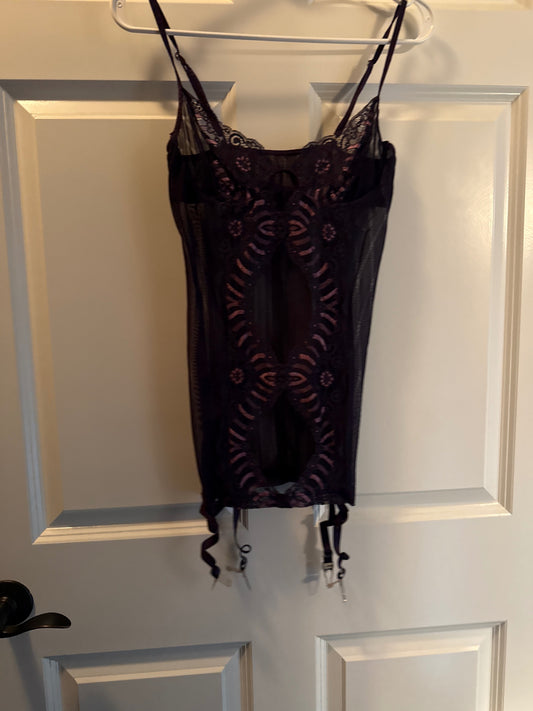 S-Black Lace, Mesh Lingerie