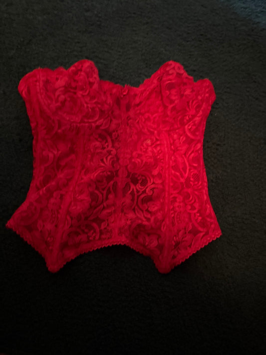 S-Red Lace Lingerie