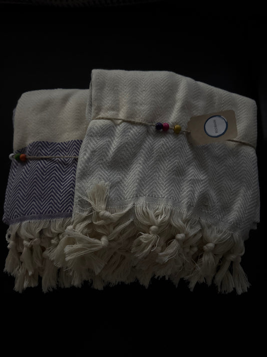 EcoBain Beige/Off-white Cotton, Wool Decorative Item New without tags