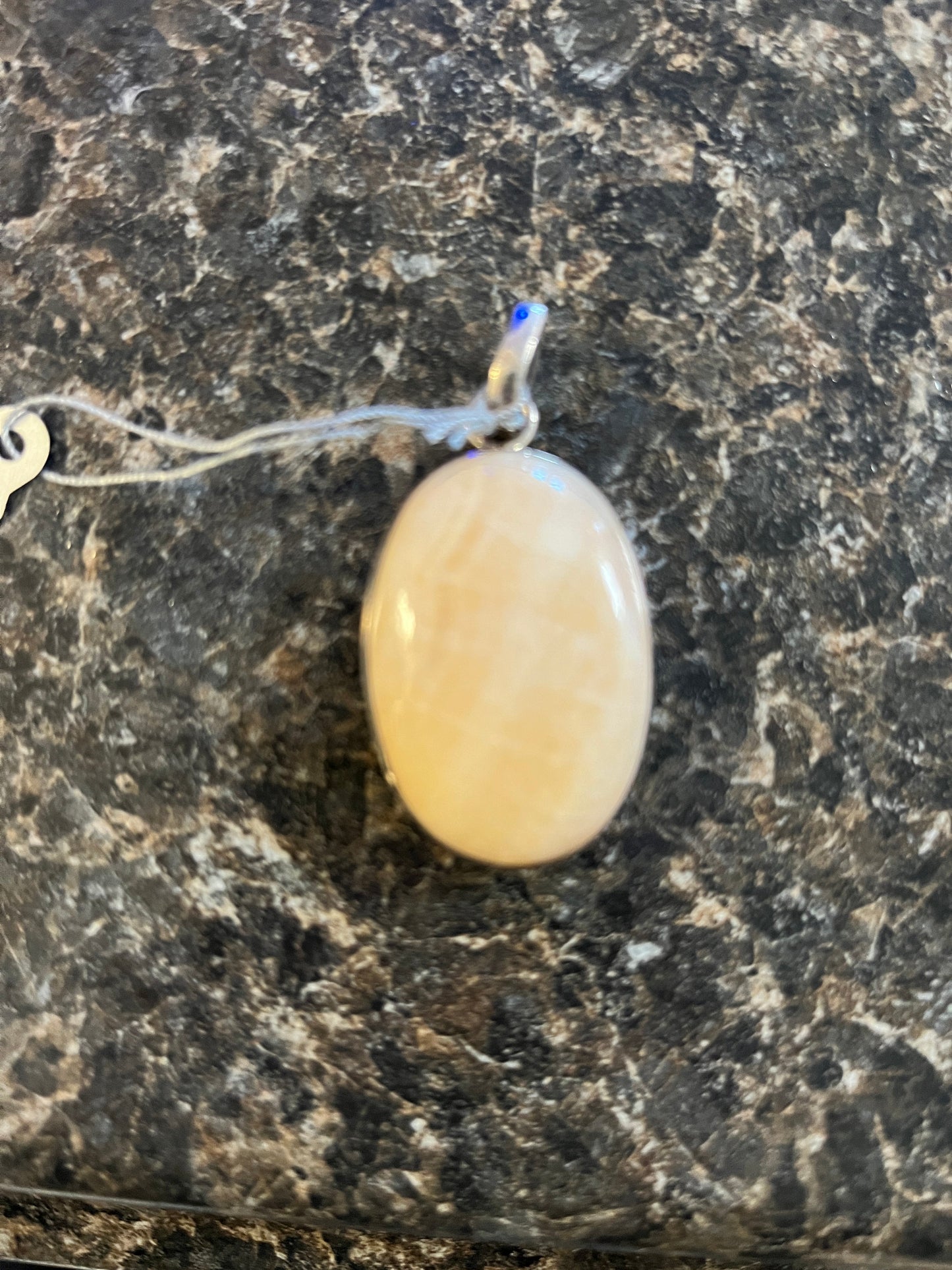 Handmade Luster and Loom Sterling Silver Lace Agate .925 Pendant