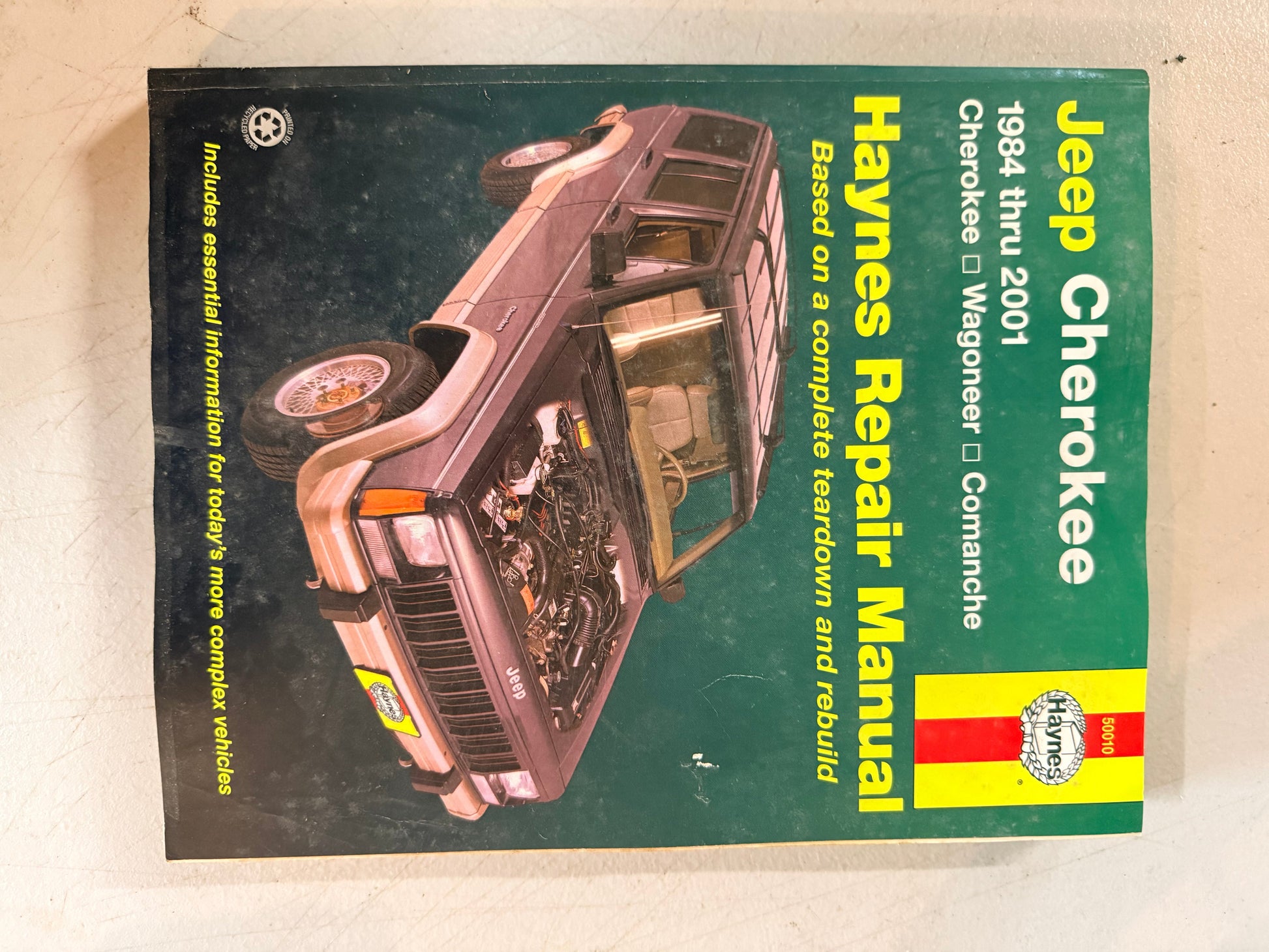 Haynes Repair Manual for 1984-2001 Jeep Cherokee, Wagoneer, Comanche.