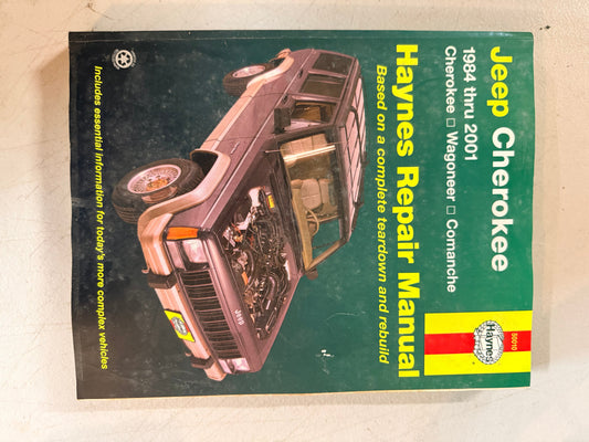 Haynes Repair Manual for 1984-2001 Jeep Cherokee, Wagoneer, Comanche.