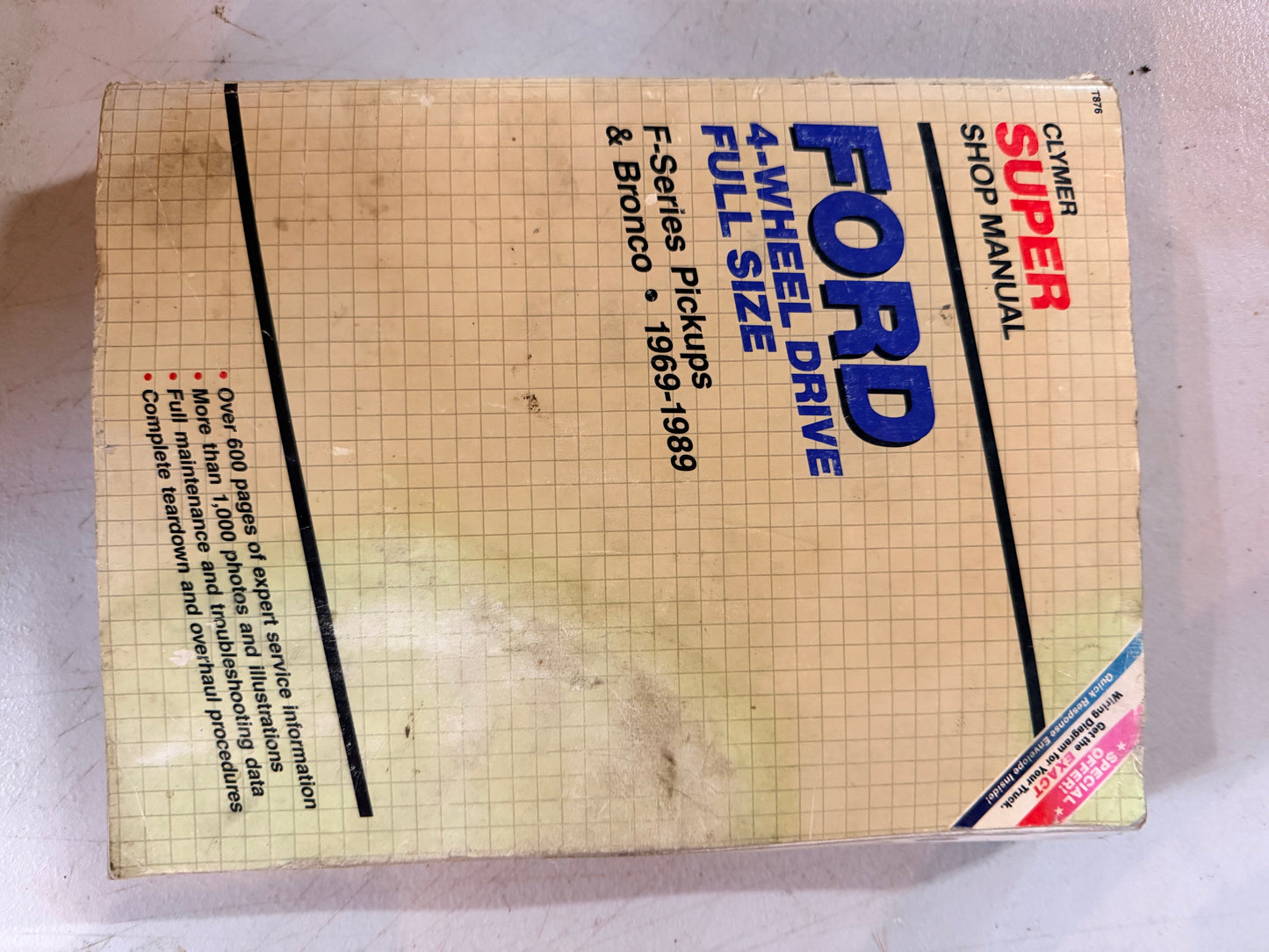 Clymer Super Shop Manual for Ford F-Series Pickups & Bronco 1969-1989
