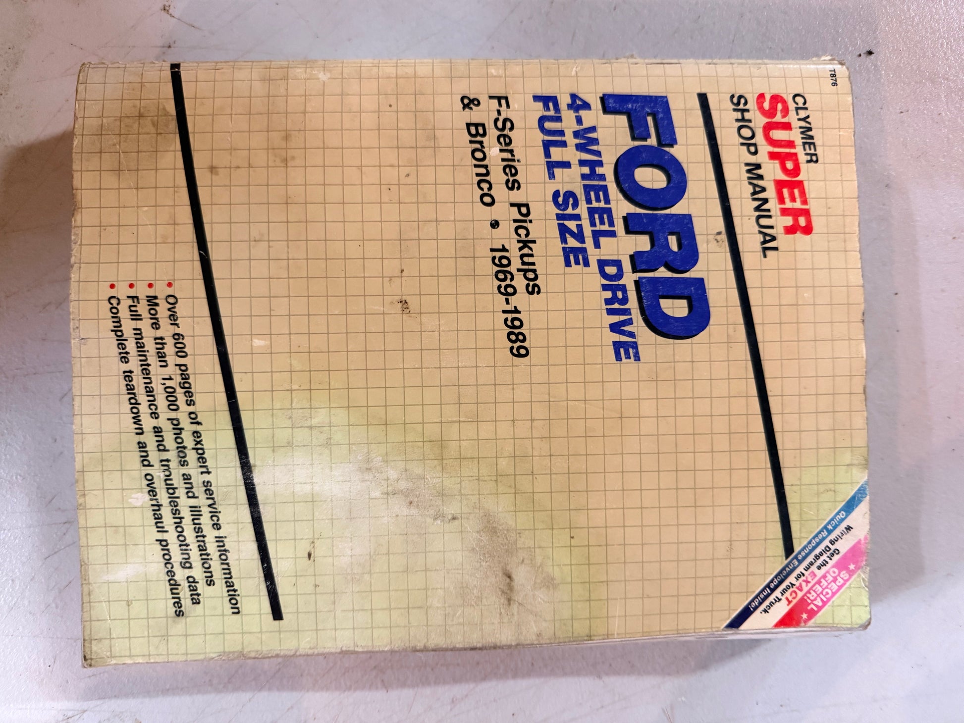 Clymer Super Shop Manual for Ford F-Series Pickups & Bronco 1969-1989