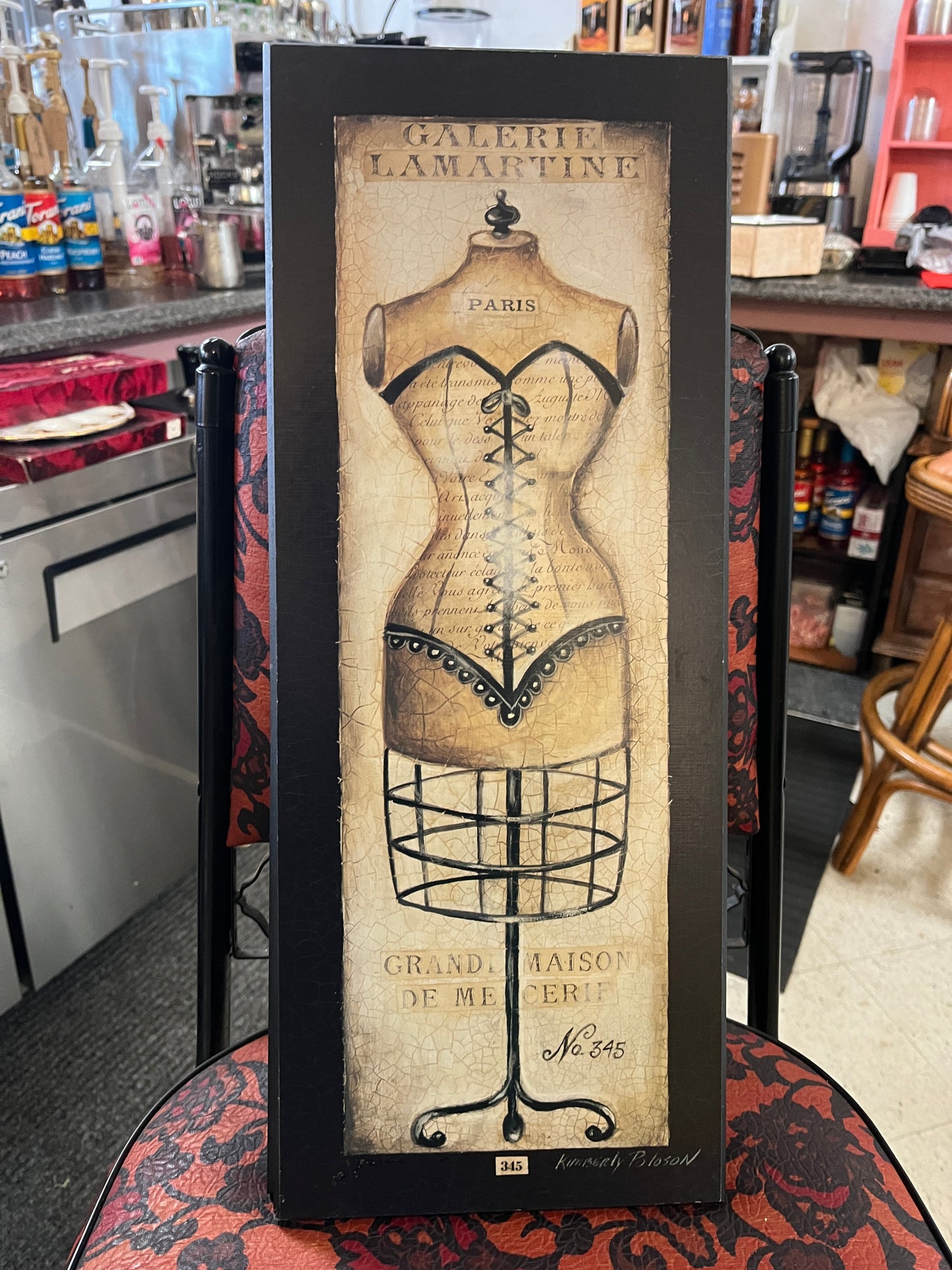 Vintage Style French Fashion Print