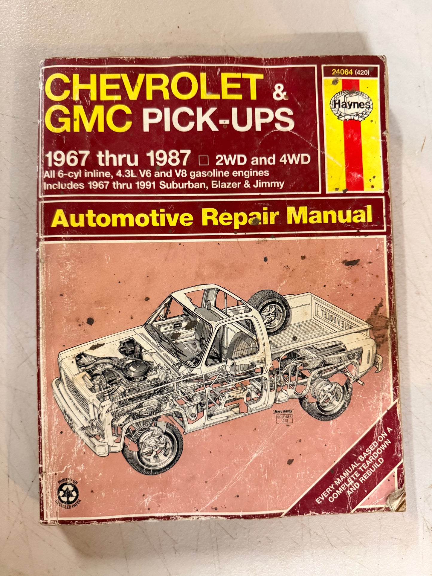 Haynes Chevrolet & GMC Pick-Ups 1967-1987 Automotive Repair Manual