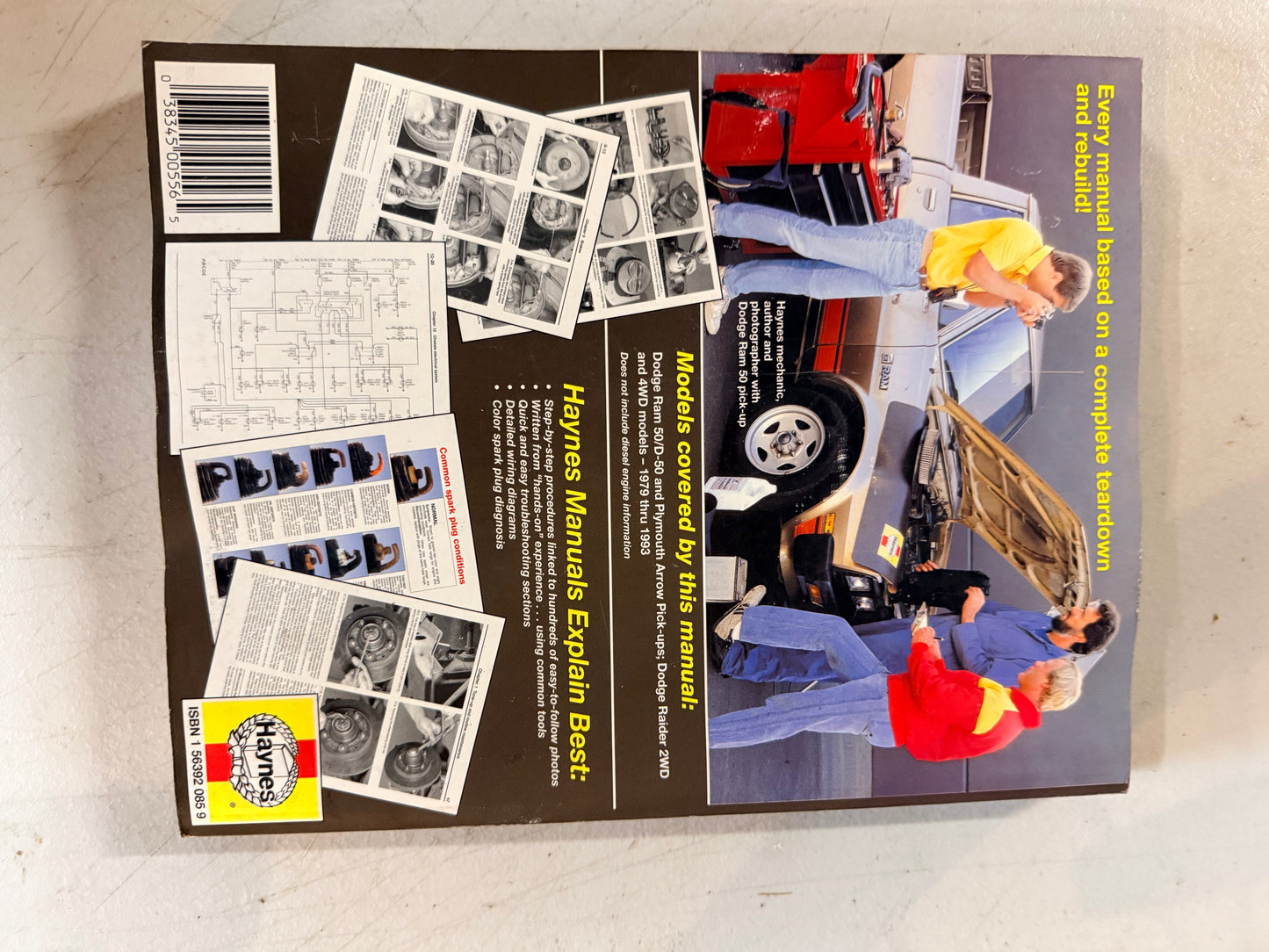 Haynes Automotive Repair Manual for 1979-1993 Dodge Ram 50/D-50 Pick-Ups