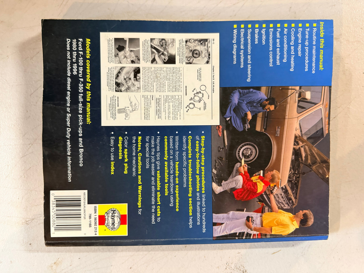 Haynes Repair Manual for Ford Pick-ups & Bronco (1980-1996)