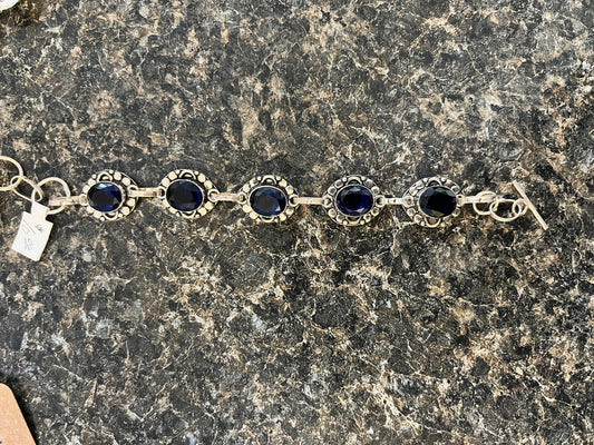 Handmade Luster and Loom Lolite Bracelet