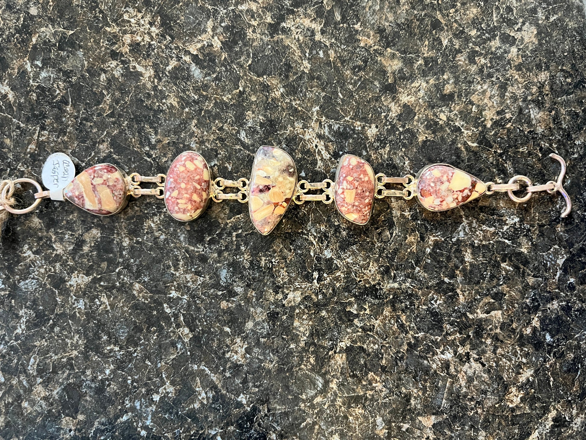 Handmade Luster and Loom Ocean Jasper Bracelet