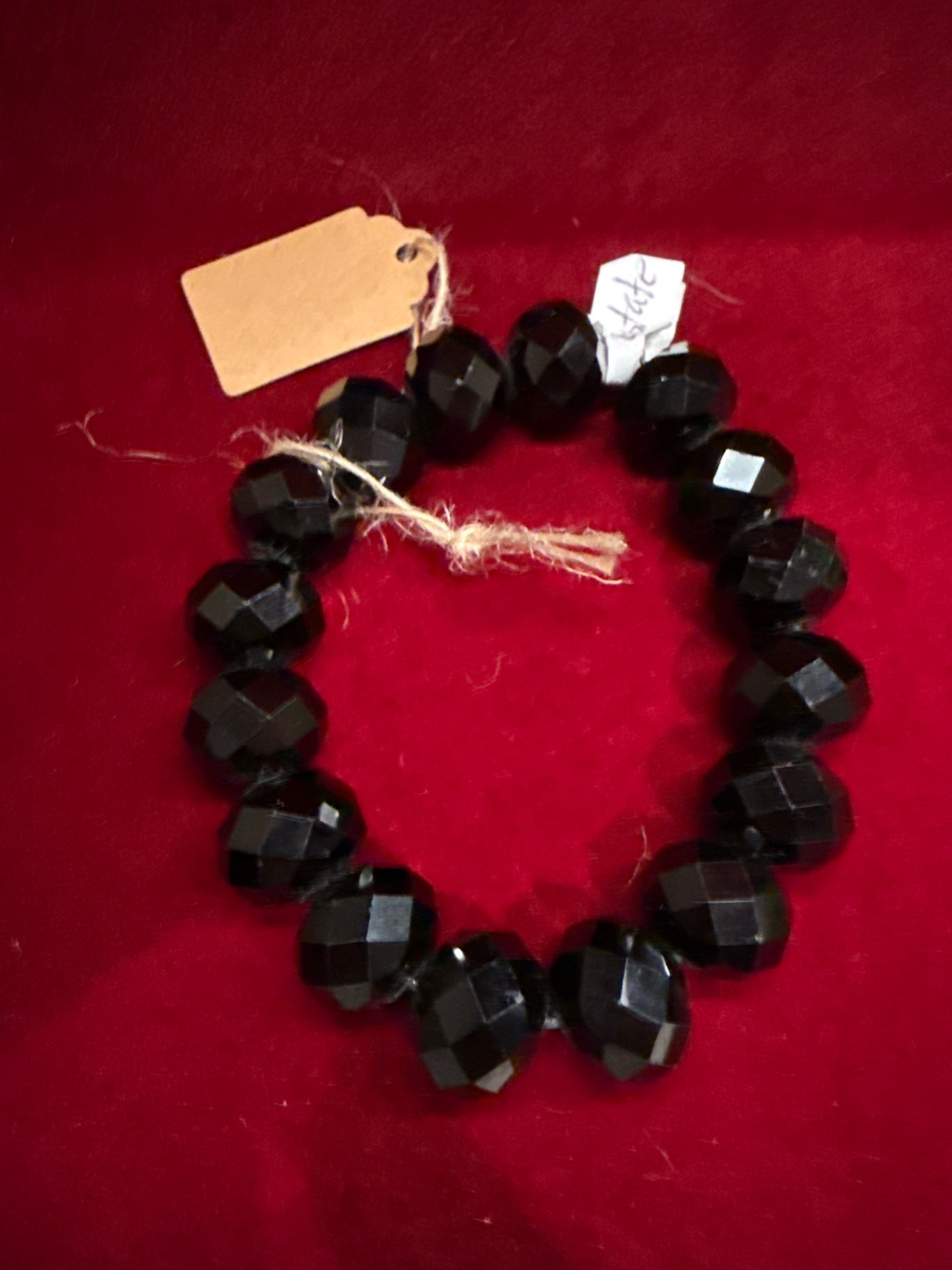 Vintage Black Plastic/Beads Jewelry