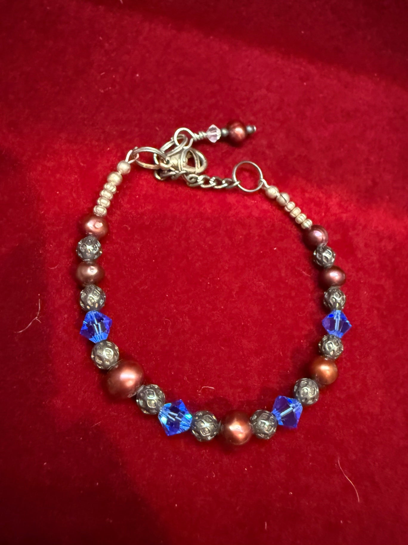 Bracelet- cultured, pearl and mixed beads