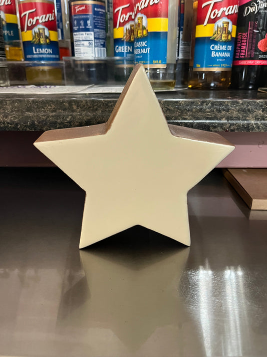 Wood and Ceramic Star Decoration