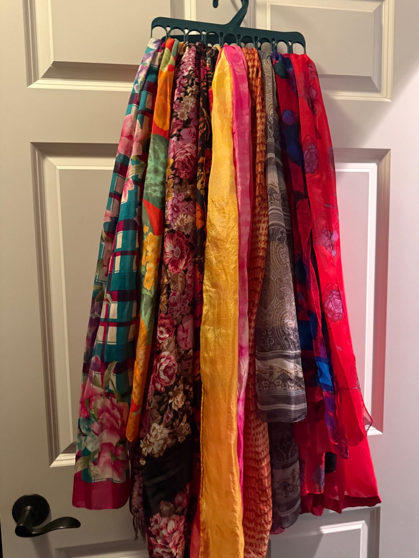 Unknown Multicolor Silk Scarf