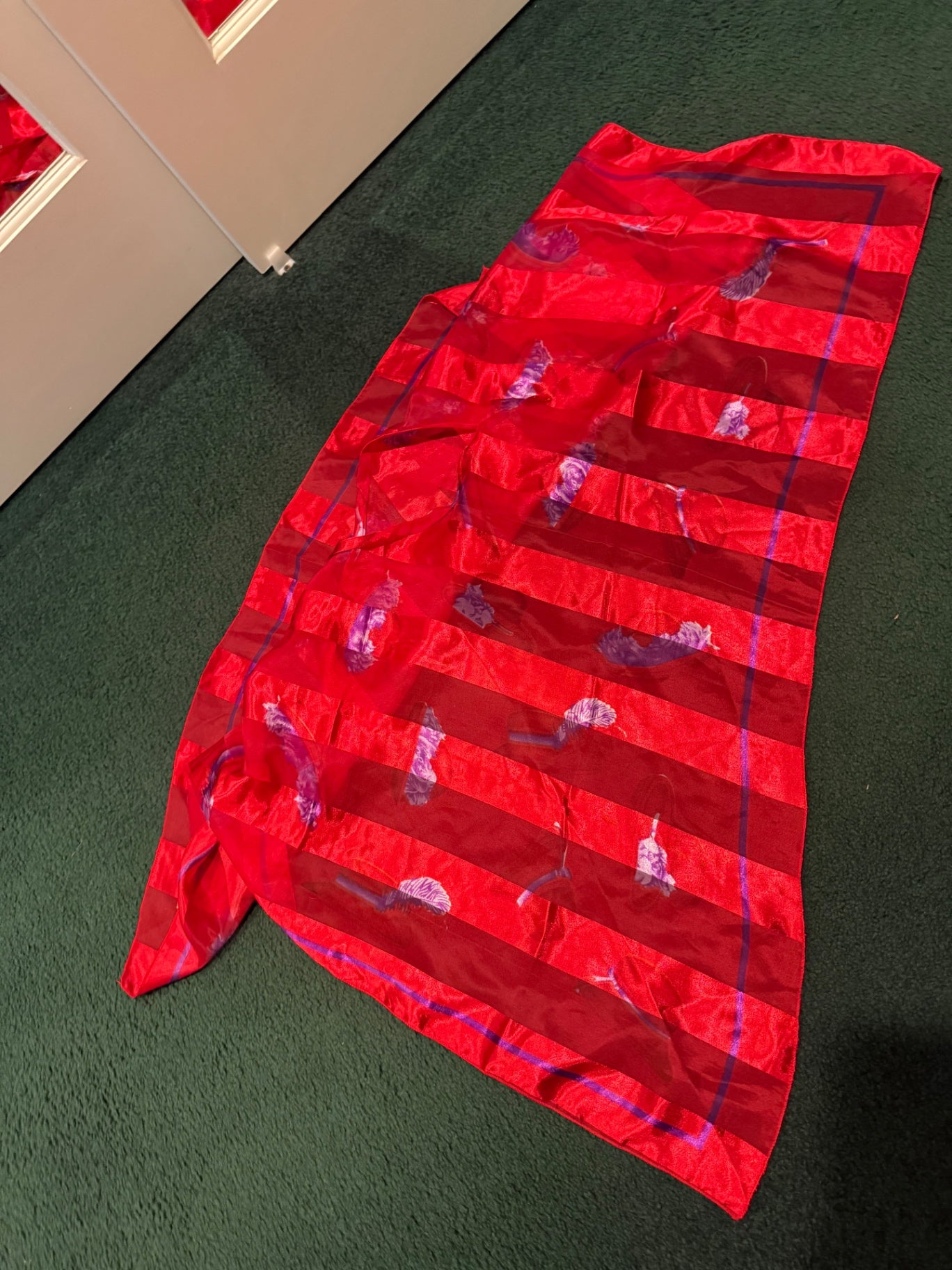 Red Silk Scarf