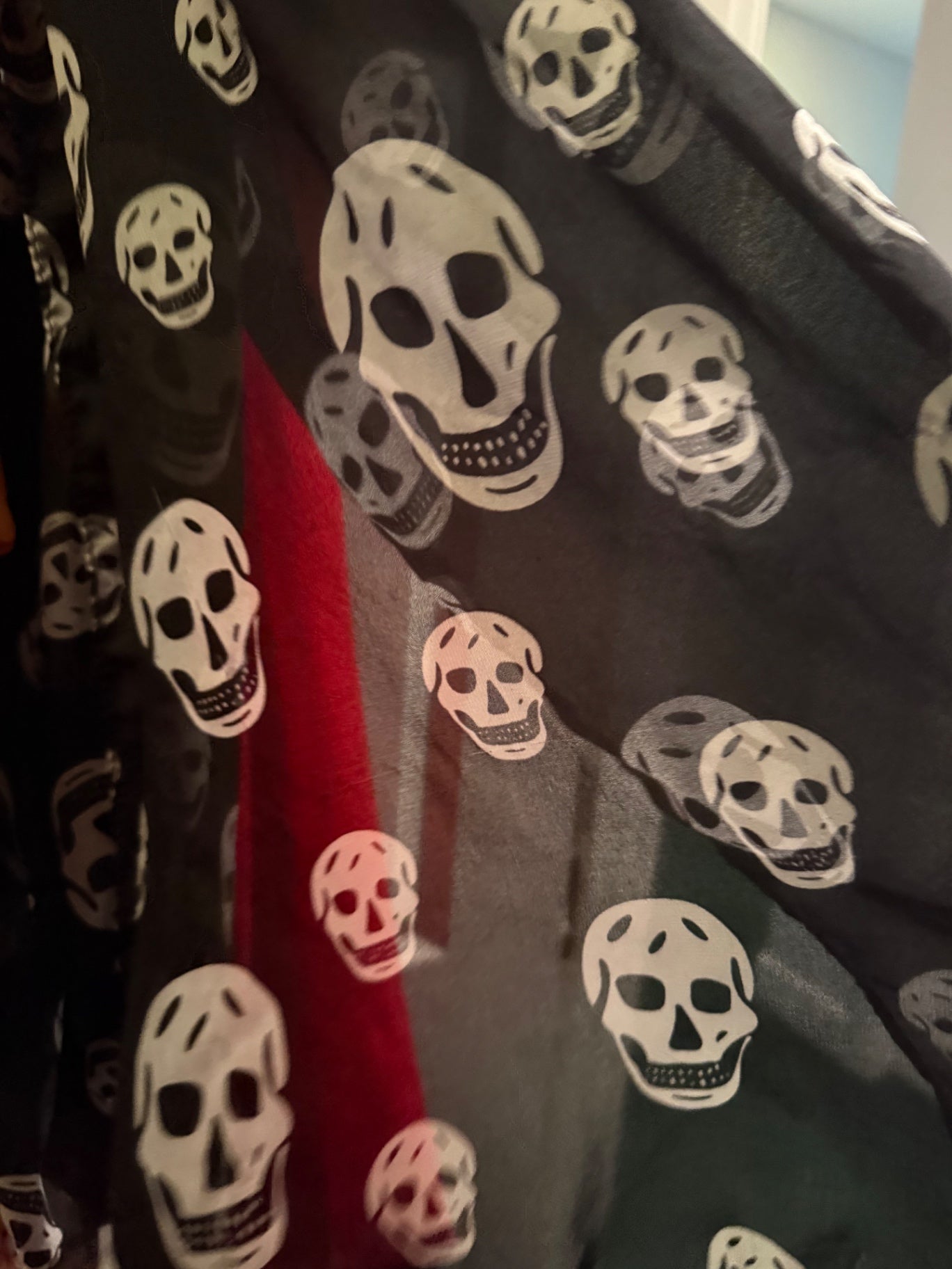 Multicolor Fabric (likely chiffon or lightweight polyester) Scarf