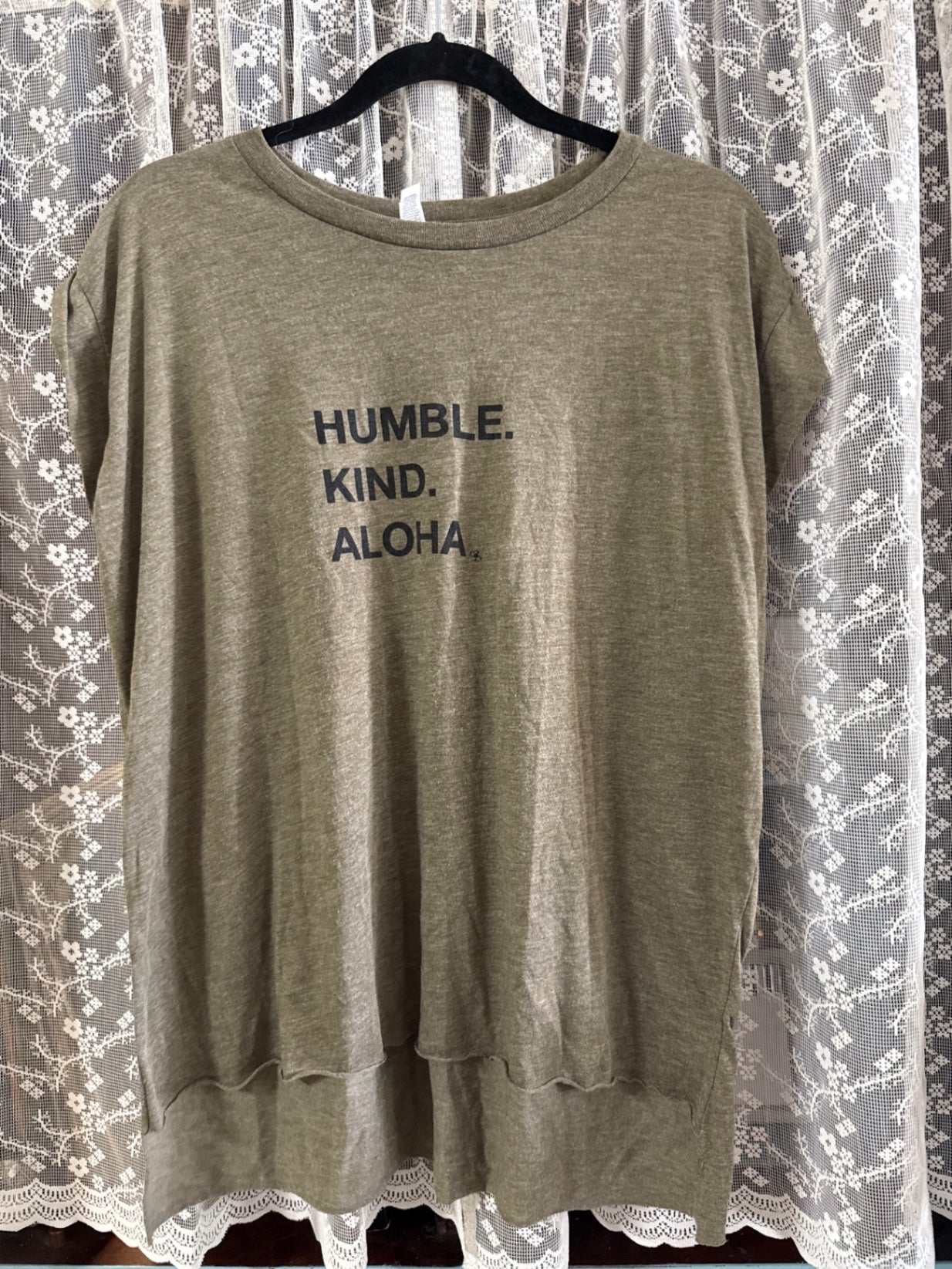 Bella+canvas Flowy Collection Olive green 65% Polyester 35% Viscosa L T-Shirt Very Good
