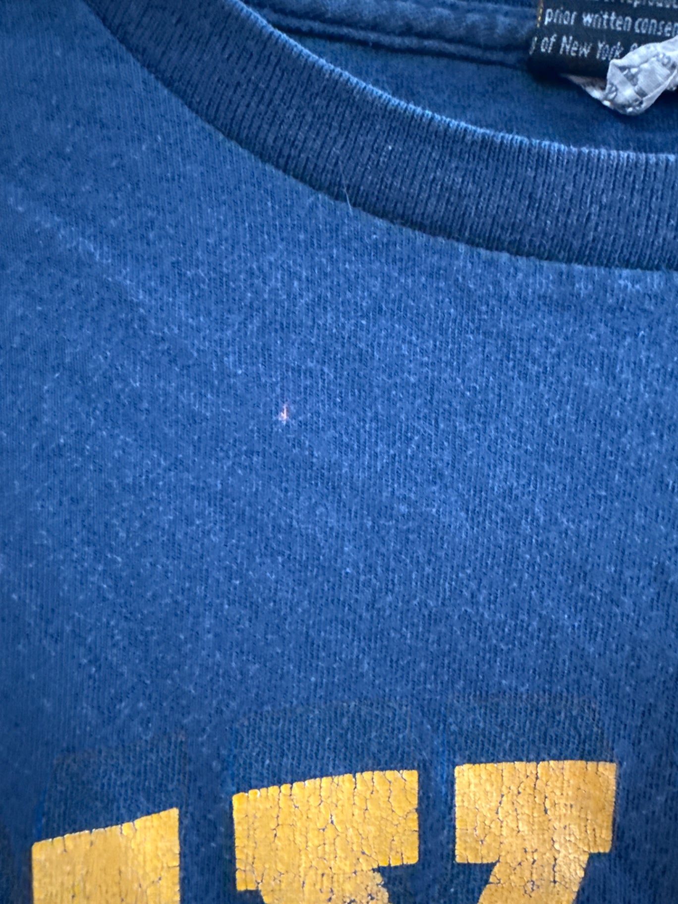 NYPD Products Blue Cotton XL T-Shirt Good