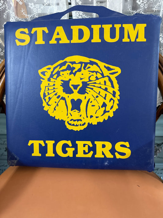 Blue Vinyl Cusion from Stadium High School Football Team, Tacoma WA