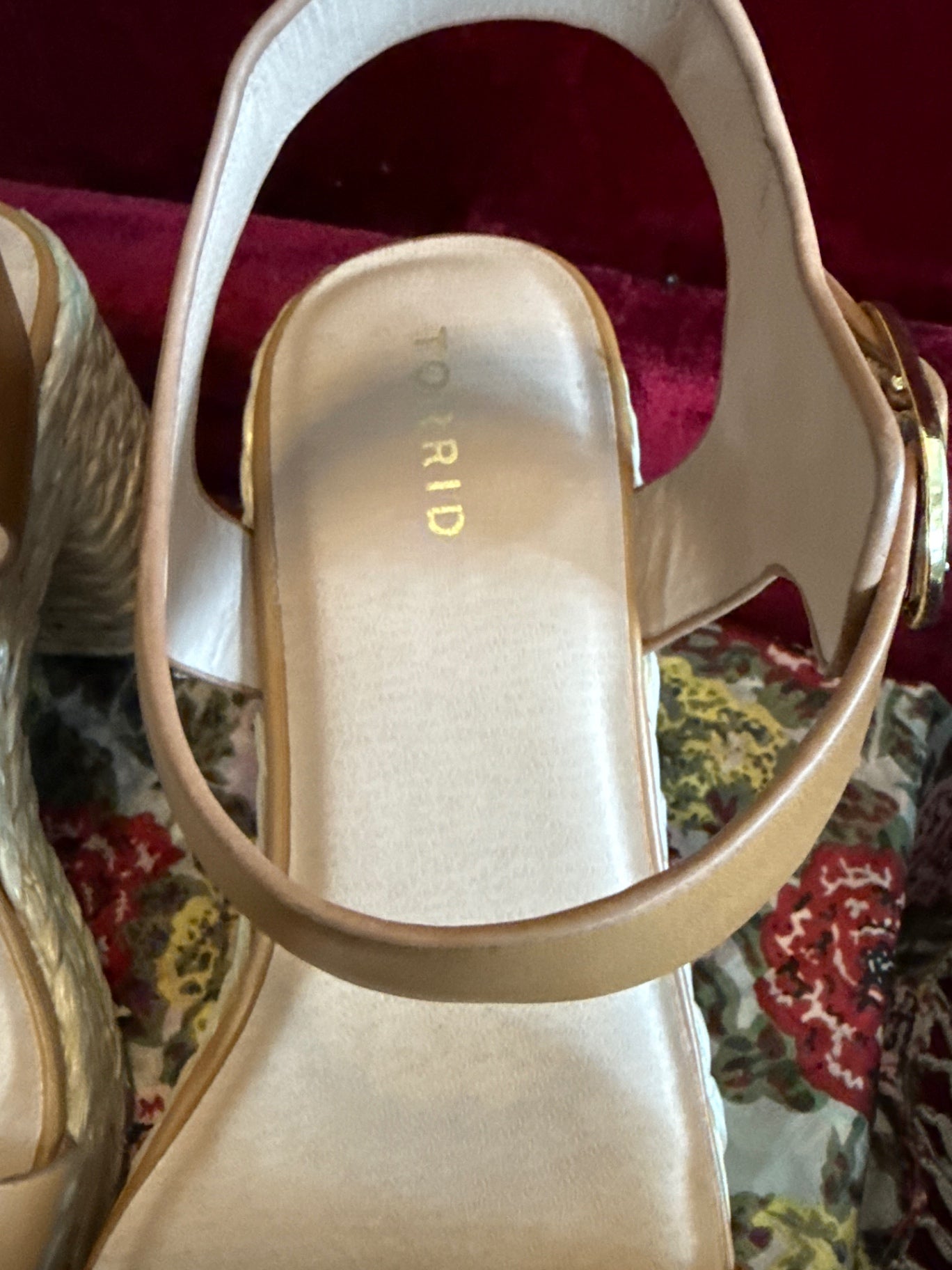 Torrid Beige Leather and Rope New with out tags