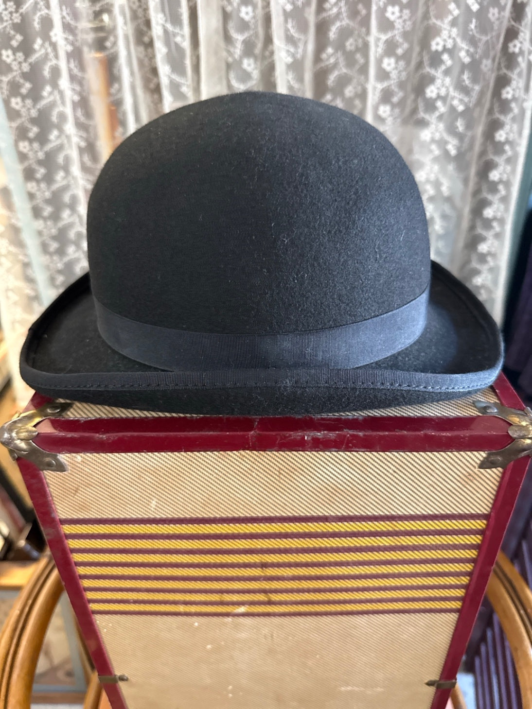 Scala Classico 100% Wool Bowler Hat | Black Derby Hat | Handmade Classic Fedora by Dorfman Pacific