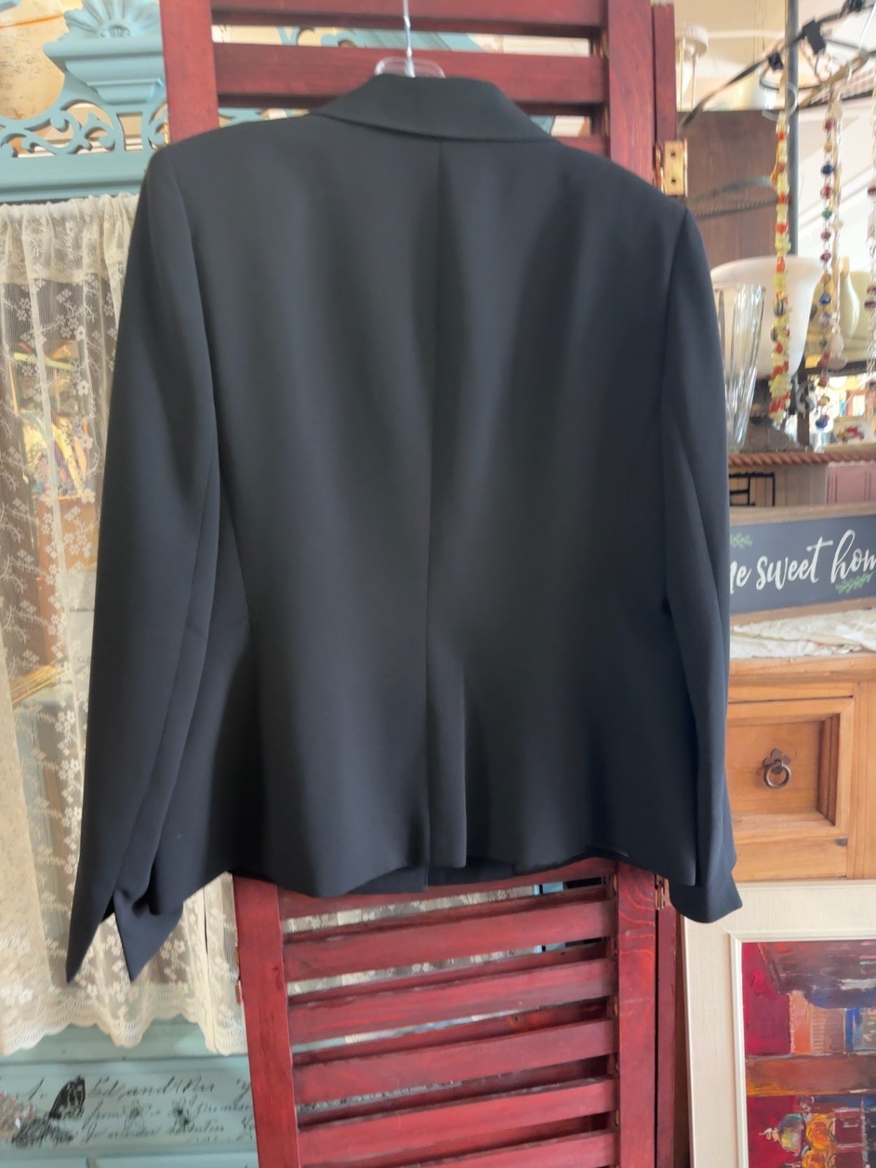 Jones Studio Separates Women's Black One-Button Career Blazer Jacket Size 12