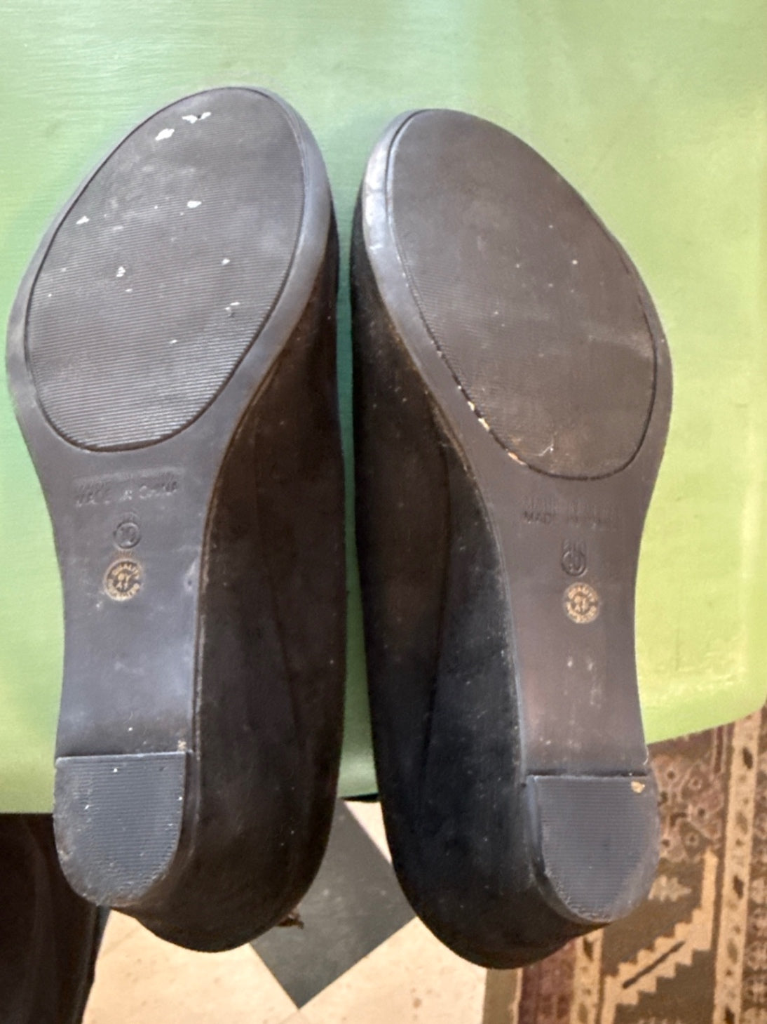Worthington Blue Faux Suede Ankle Strap Wedge Pumps | Classic Dress Shoes | Women’s Size 8