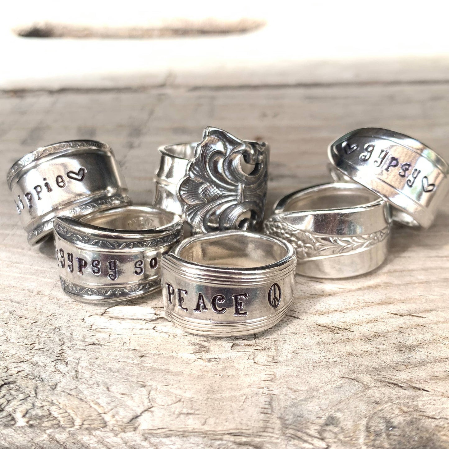 Pumpernickel and Wry - Spoon Rings: Blank Rings (not stamped)