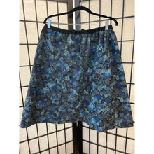 Load image into Gallery viewer, Vintage Hand Made A-Line Blue, Purple, Green and Black Cotton Skirt
